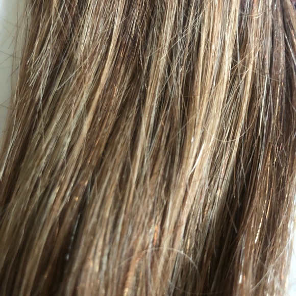 Lacer-Hair Clip In Extensions 14” R#4-4/27 STRAIGHT Chocolate Mixed Golden - Picture 2 of 5